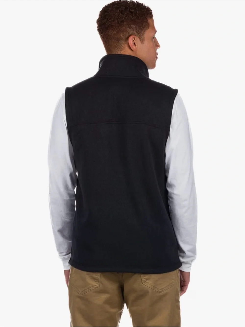 The North Face Black Men's Fleece Vest with Logo